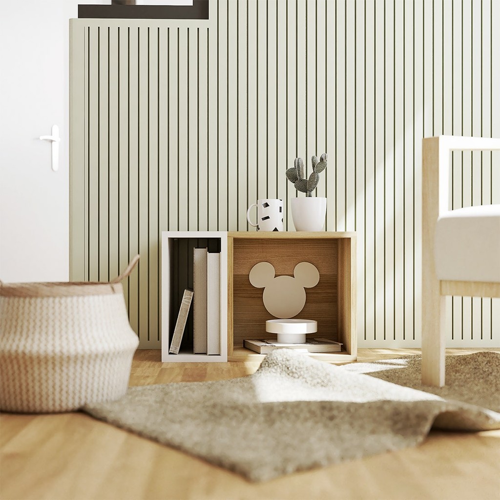 SB Design Square กล่องโล่ง DISNEY รุ่น MICKEYCUBE-C/2S (53x30x35 ซม.) แบรนด์ KONCEPT FURNITURE