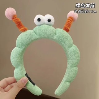 ของแต่งกายแบบน่ารักและตลก พร้อมดีไซน์ตาโตที่บิดได้ และสายคาดศีรษะสำหรับตกแต่ง