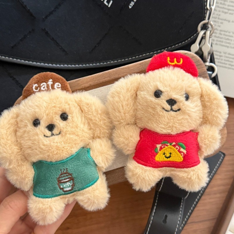 ตุ๊กตาการ์ตูนทํางานสุนัขชุดจี้กระเป๋าเป้สะพายหลังนักเรียนจี้กระเป๋าเดินทางของขวัญเพื่อน - รูปที่ 3