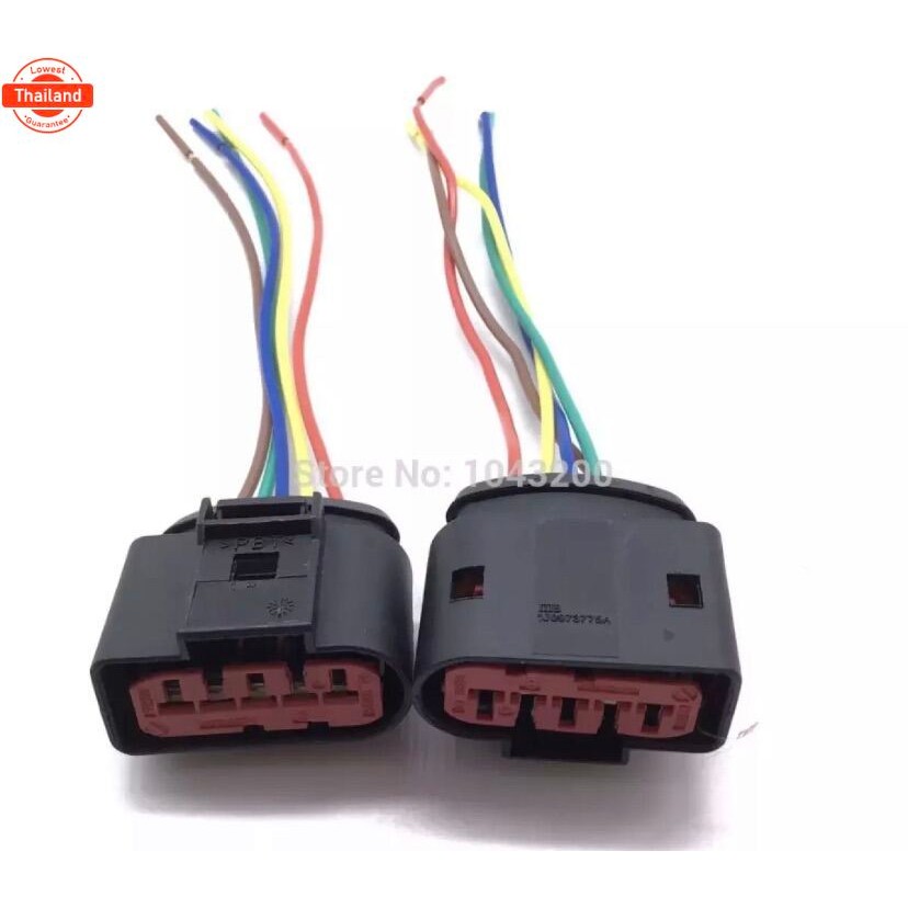 AK81 1J0973775A For VW / AUDI MAF Mass Air Flow Sensor 5 Pin Connector Plug 1J0 973 775A / 1J0 973 7