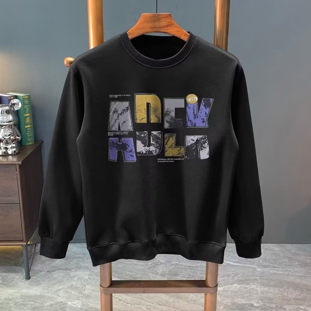 23 Street Wear Mens Long-Sleeved Design Fashion Autumn T-Shirt Mens Clothing 2025 Youth Niche Sweats