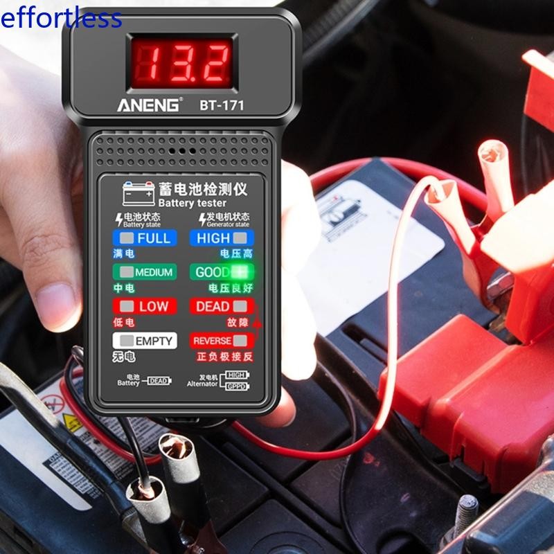 EL 12V Car Tester 100-2000CCA Tester Auto Cranking และระบบชาร์จเครื่องวิเคราะห์ไดชาร์จ