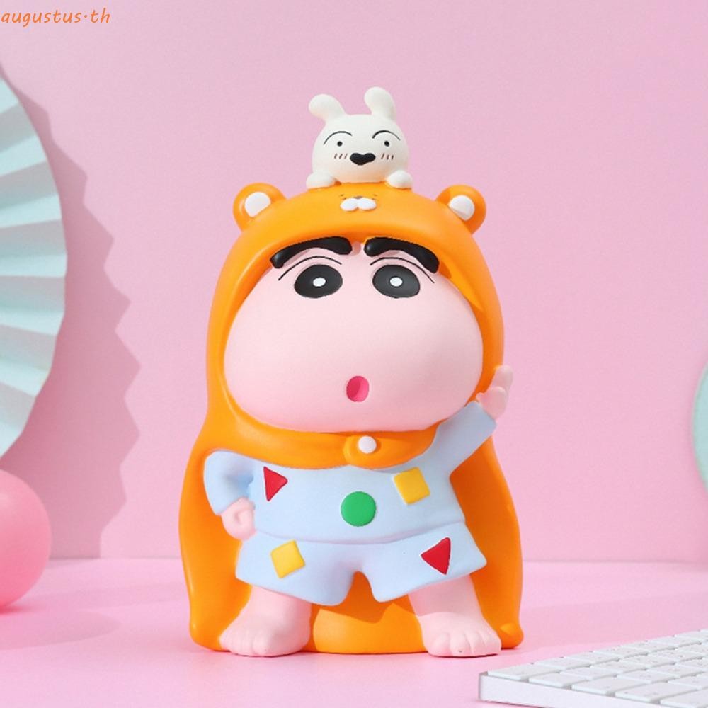 AUGUSTUS Crayon Shin-chan Piggy Bank, Saving Tank ตกแต่งการ์ตูนกล่องเงิน,เดสก์ท็อปเครื่องประดับขนาดใหญ่ความจุ Crayon Shin Chan รุ่นอะนิเมะเด็กกล่องเก็บเด็ก/เด็ก