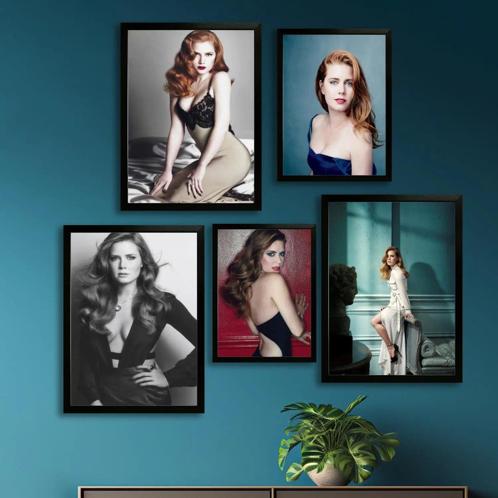 โปสเตอร์ศิลปะผ้าใบ Amy Adams ของแต่งห้องนอนแบบทันสมัย ภาพพิมพ์สำหรับตกแต่งบ้านสไตล์โมเดิร์น
