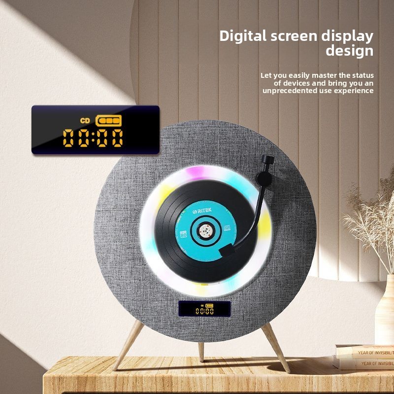 1880cd Player อัลบั้ม Player cd cd Record Nostalgic Original Bluetooth Speaker ของขวัญพกพา