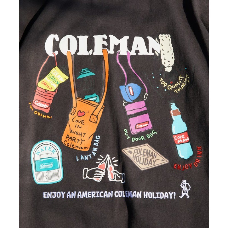 เสื้อยืด Coleman Matsui x FREAKSTORE ออกแบบการ์ตูนพิมพ์สำหรับทั้งผู้ชายและผู้หญิง ทำจากผ้าฝ้าย 100%, คอกลมแขนสั้น - รูปที่ 5