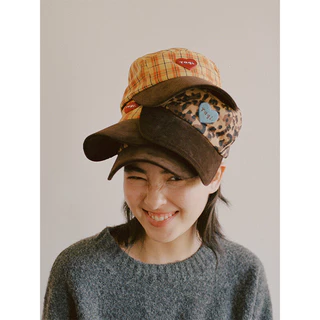 Tagi. Imagine Love Patchwork Baseball Cap หมวกเบสบอลแพตช์เวิร์กลายหัวใจ หมวกแก๊ป