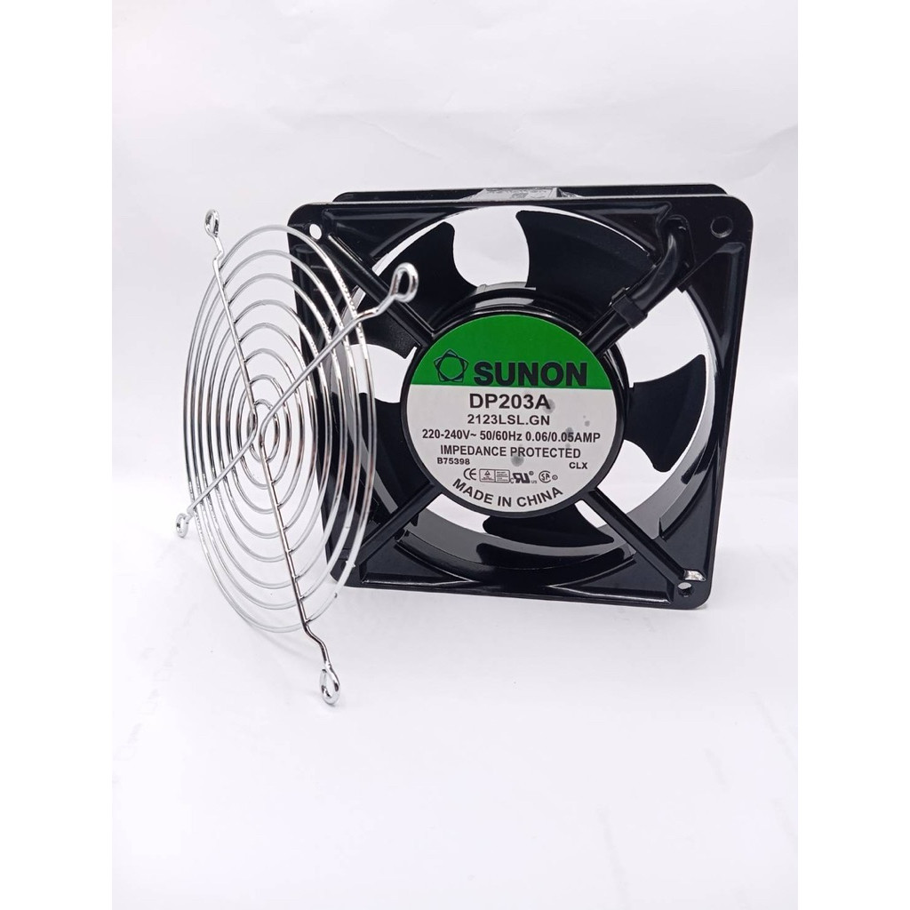 ส่งใวในวัน SUNON DP203A  แบบปลั๊ก2ขา 120*120*38 DP203P+ตะเเกง 2123LSL.GN 220-240V~ 50/60Hz 0.06/0.05AMP - รูปที่ 4