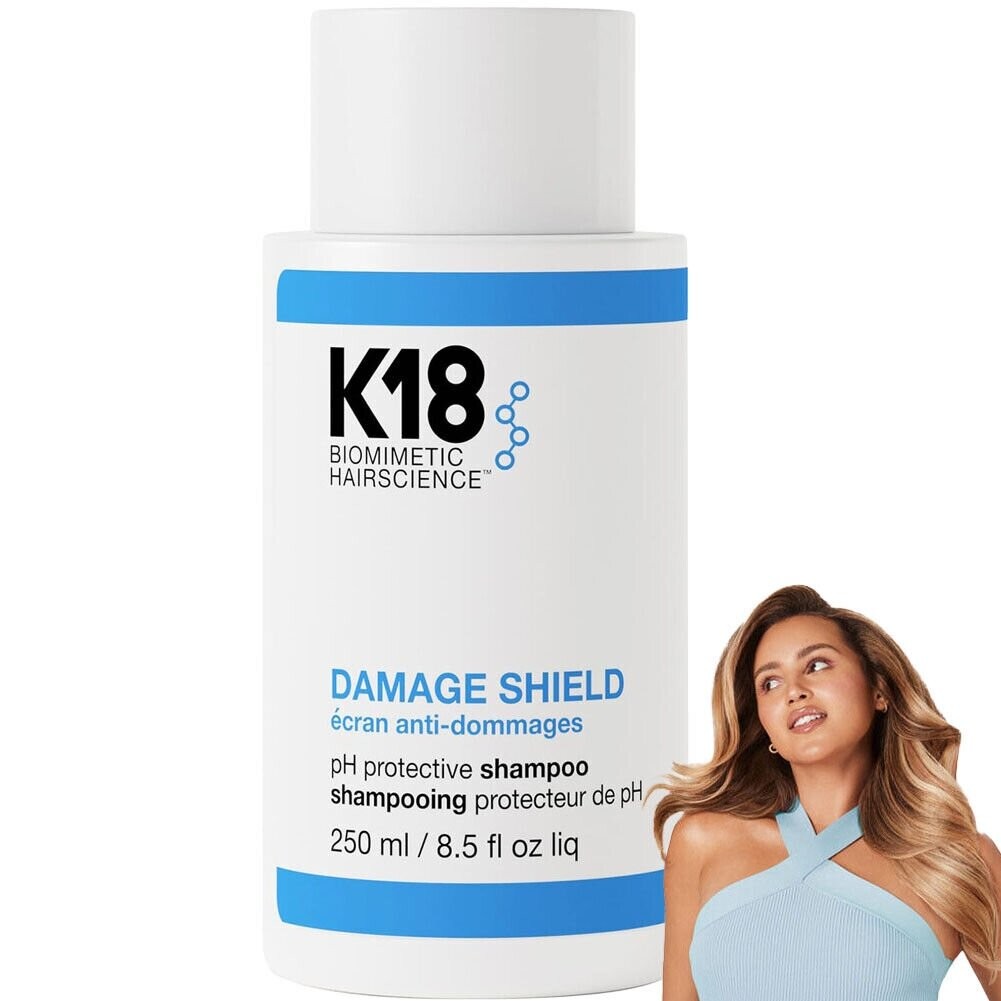 K18 Biomimetic Hairscience Damage Shield pH Protective Shampoo, ลดการชี้ฟูและยุ่งเหยิง, รักษาสุขภาพผ