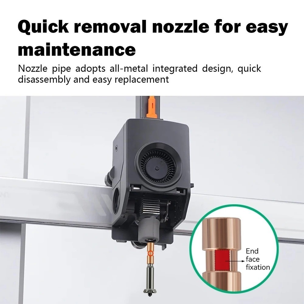 Hotend, Dual-วัสดุที่ถอดออกได้การพิมพ์หัวฉีด,อัพเกรดใหม่ 0.2 มม.0.4 มม.0.6 มม.0.8 มม.Quick-Swap เครื่องพิมพ์หัวสําหรับ Anycubic Kobra 3 Max Combo ราคา ถูกที่สุด ดีลบีเคเค แกลเลอรีภาพที่ 9