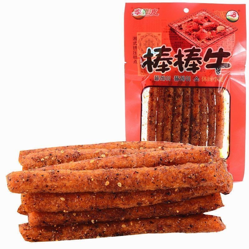 0923 Li Bibo Stick Beef 80g Big Root Spice Strips Casual Snacks Spice Strips โปรโมชั่น