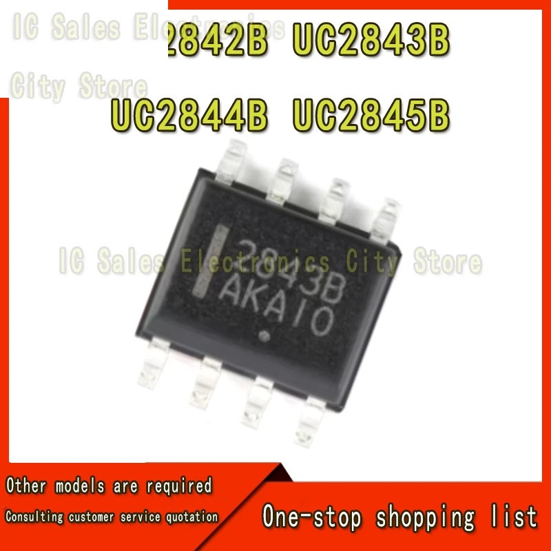 ชิป IC 10 ชิป, เหมาะสําหรับ UC2842B, 2843B, 2843B, UC2844B, 2844B, UC2845B, 2845B, SOP-8 บรรจุภัณฑ์,