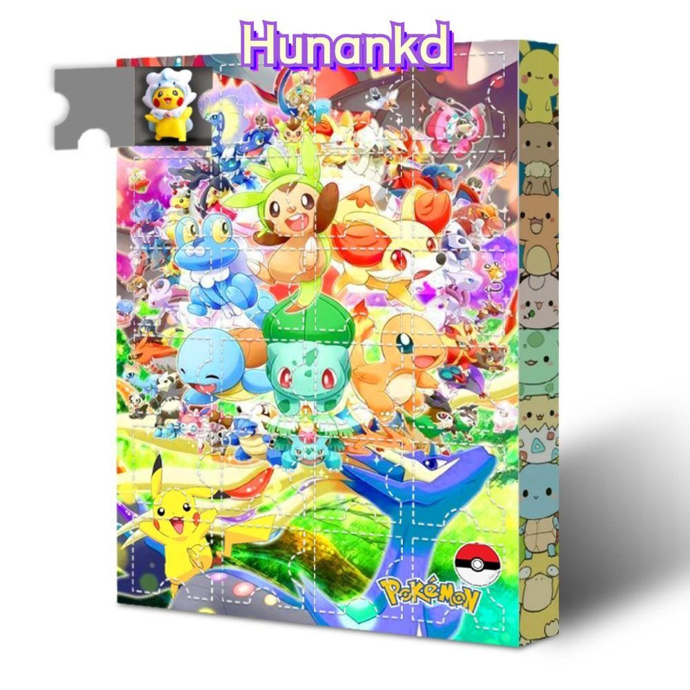 HUNAN Pokémon Christmas Advent Calendar, Action Figure Christmas Counting Calendar, Cute Party Suppl