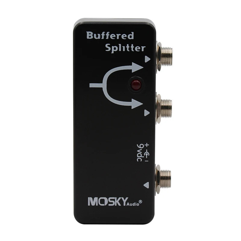 Mosky Buffered Splitter Pedal, Dual Clean Buffer Pedal, อุปกรณ์เสริมกีตาร์
