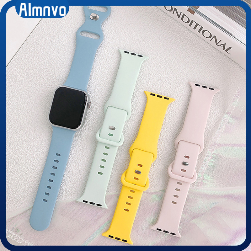 สายยางกีฬาอ่อน for IWatch Ultra 3 2 49mm Smartwatch Series 11 10 9 8 7 6 46 45 44 42 41 40mm