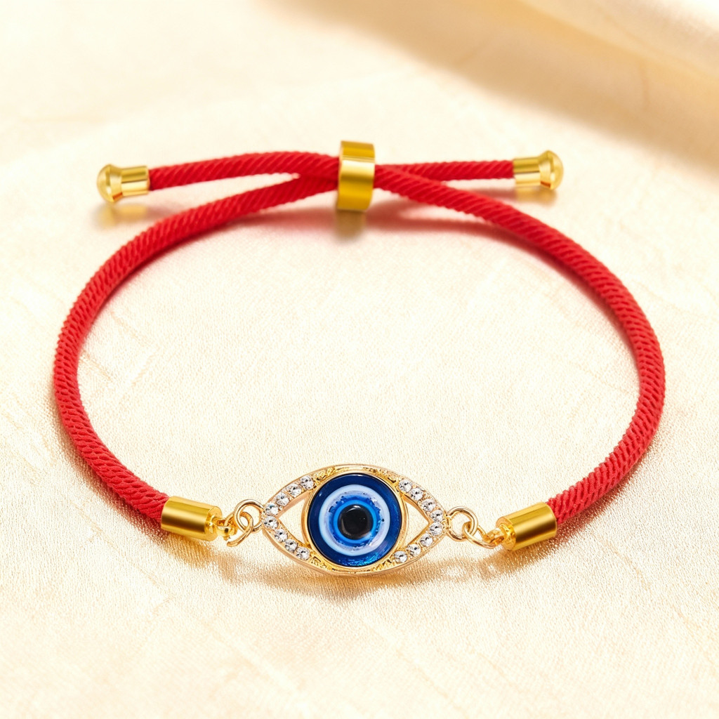 BELLA-Bee Lucky Devils Eye สร้อยข้อมือแฟชั่น Vintage อายลีที่นำโชคและเครื่องรางพิเศษ สำหรับของขวัญวันหยุด