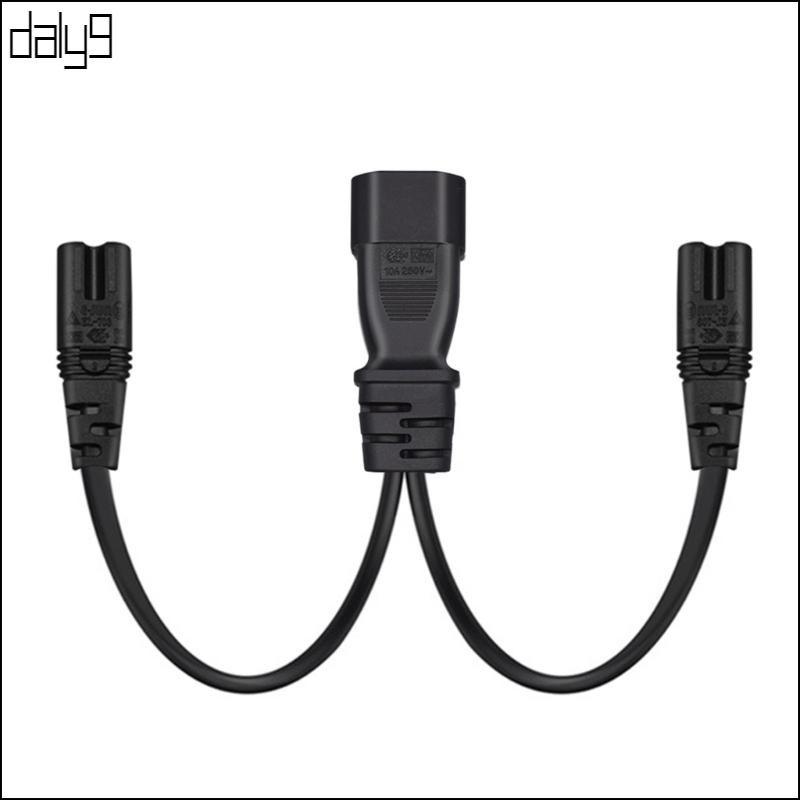 Dal IEC C14 ปลั๊กชายสายไฟสําหรับ IEC320-C7 + C7 หญิงสายต่อ