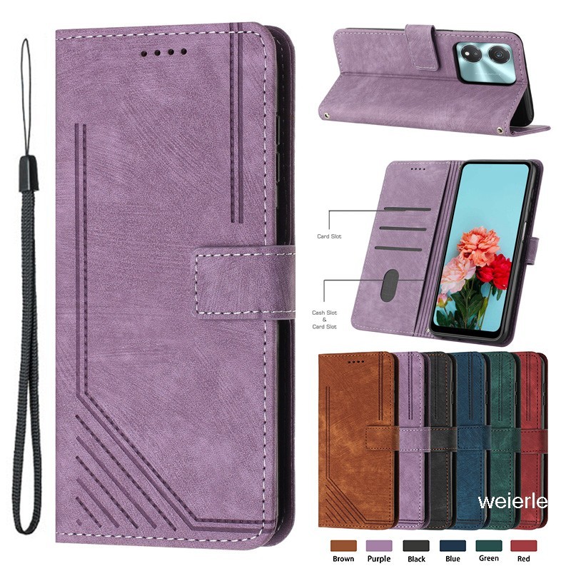 สําหรับ Honor X5C Plus กรณี NLA-LX1 NLA-LX2P กระเป๋าสตางค์สําหรับ Honor X5b Plus กรณี Honor X6A X6b 