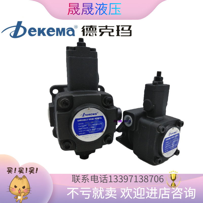 Dekema ปั๊มน้ํามันใบตัวแปรไฮดรอลิก VP1-12/15/20-70 VP2-30/40-70 55