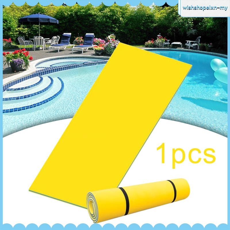 [WishshopelxnMY] เสื่อน้ําลอยน้ํา Play Pool ความหนาแน่นสูง 2 ชั้น Roll up ที่นอน Drifting