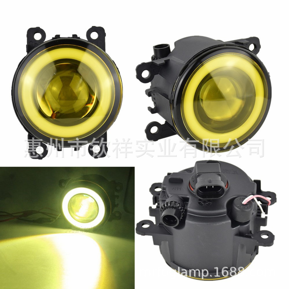 เหมาะสําหรับ Ford 08-14 Falcon FG XR6 XR8G6E ด้านหน้า LED เลนส์ Angel Eye หมอกสีเหลืองสีขาว