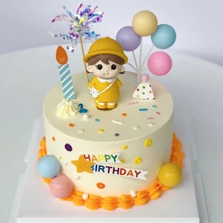ร้านไทย พร้อมส่ง🪽 อุปกรณ์ตกแต่งเค้ก ตุ๊กตาปักเค้ก นางฟ้า happy BirthDay ฟิกเกอร์ตุ๊กตา เจ้าหญิง วันเกิด DD30