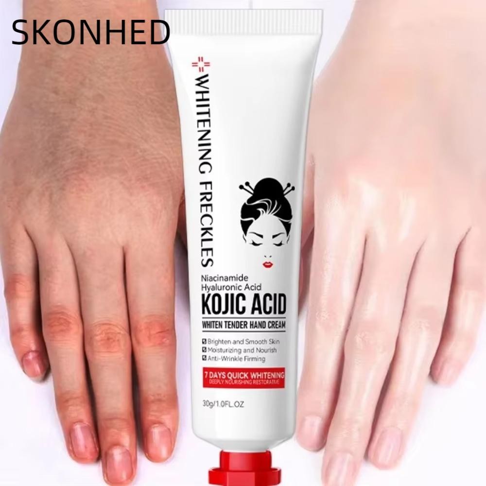 SKONHED Kojic Acid Whiten Tenderhand Cream, Hydrating Anti-crack Kojic Acid Fade ครีมทามือหมองคล้ํา,