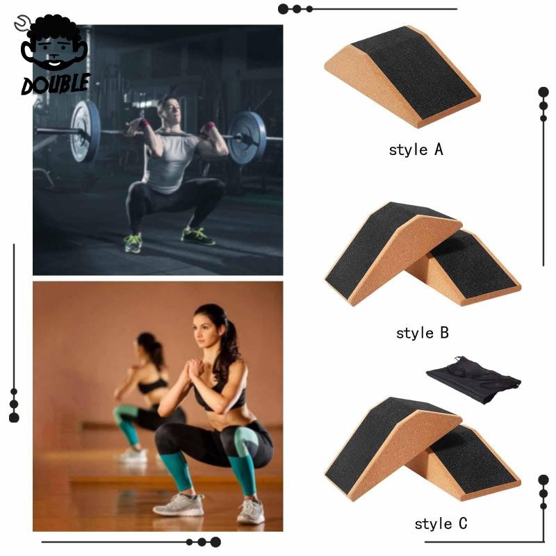[Tisity] Cork Squat Wedge Squat Ramp การออกกําลังกายอิฐกระดานเอียงอเนกประสงค์อิฐโยคะมืออาชีพสําหรับพ