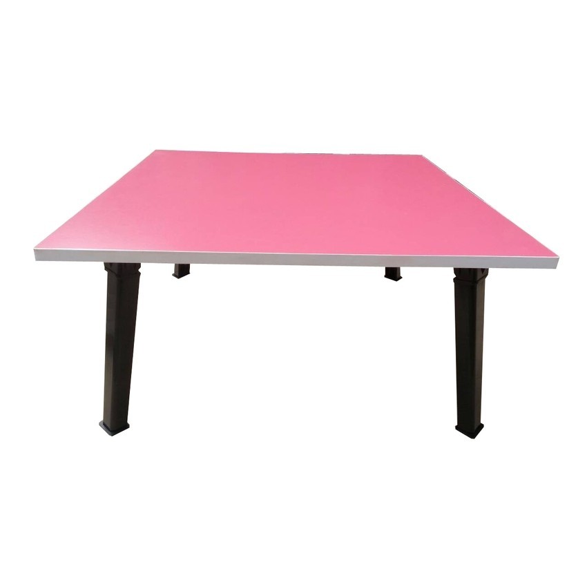 NK Furniline โต๊ะญี่ปุ่นสี่เหลี่ยม75x75ซม.-ท็อป (สีชมพู)