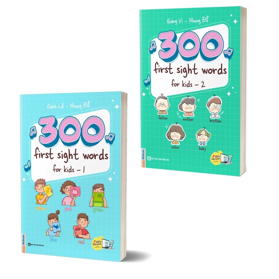 TRI Book Combo 300 First Sight Words For Kid - เล่ม 1 และ 2 - อังกฤษ สําหรับเด็ก - MCBooks [ปราบความ