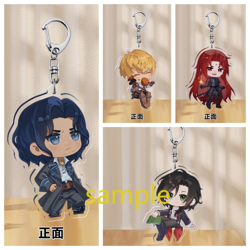 Leonard Mitchell Klein Moretti Anime KeyChain Lord of Mysteries Men Key Chain สําหรับผู้หญิงรูปการ์ต
