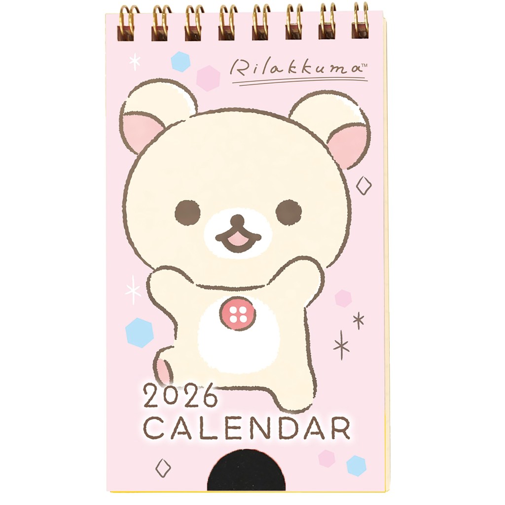 Toudan 2026 Pocket Calendar (Korilakkuma) 12.3 x 7cm TD-30081-B ㅤDirect From Japan
