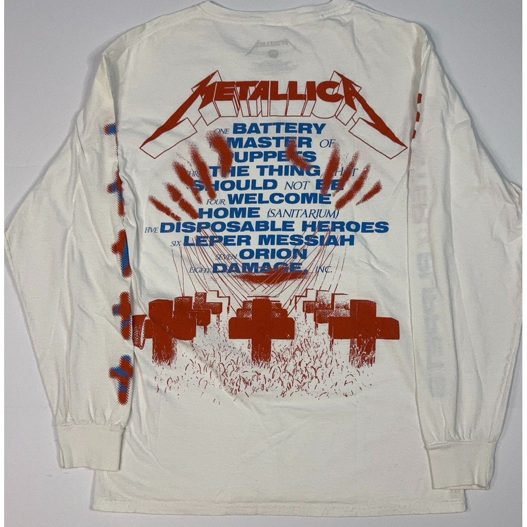 เสื้อยืดแขนยาวสำหรับผู้ชาย ออกแบบโดยMetallica Puppet Master ทำจากผ้าฝ้ายแท้