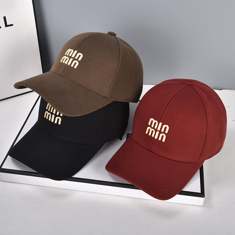 Hotcap จัดส่ง 💕หมวกเบสบอลปักลายตัวอักษรเกาหลีใหม่ปี 2025 หมวกสำหรับกิจกรรมกลางแจ้ง