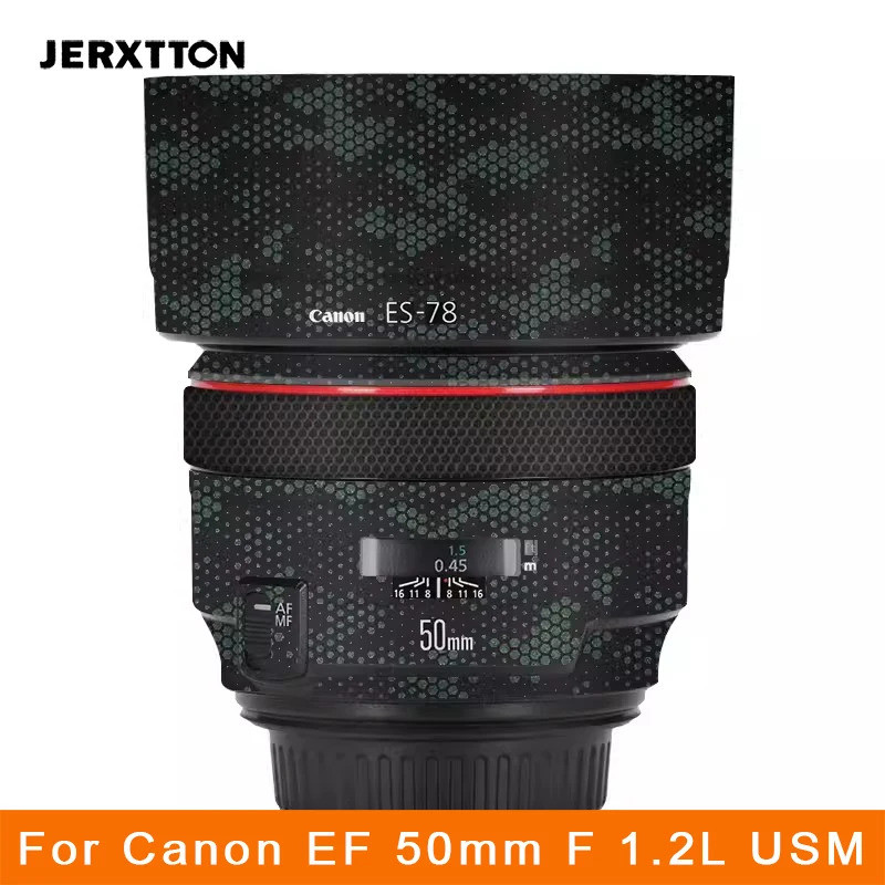 50 1.2 กล้อง Decal 3M ไวนิลห่อฟิล์มเลนส์สติกเกอร์ป้องกันสําหรับ Canon EF 50 มม.F1.2L USM F 1.2 L 1.2