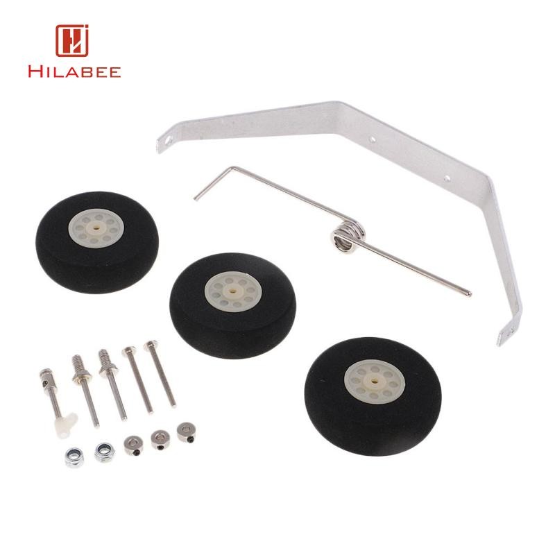 [UsusexaMY] Landing Gear สําหรับ Taildragger พร้อมพวงมาลัยสําหรับเครื่องบิน RC Cessna 182