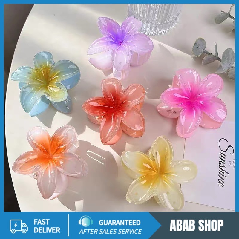 YTL กิ๊บติดผม ลายดอกไม้ ลีลาวดี หลากสี หนีบแน่น สไตล์เกาหลี สําหรับผู้หญิง