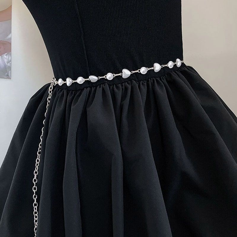 High-end Pearl Waist Chain Accessories Women's Rhinestone Chain Waist20251010