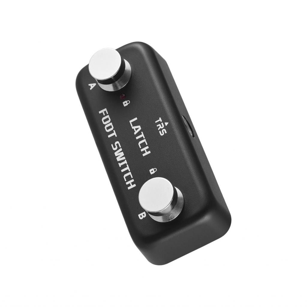 Vbabyhome-TH Summina Dual Footswitch Latch Pedal กีต้าร์ 2-Way Foot Switch Controller B Channel ล็อค