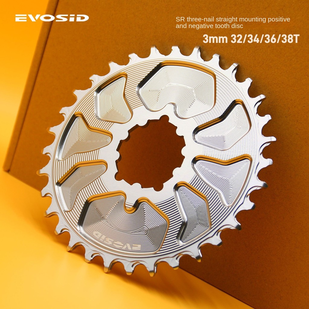 EVOSID CNC Chainring แบบ.Direct Mount สำหรับจักรยานเสือภูเขา ขนาดฟัน 32-38T