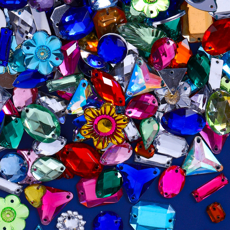 70 กรัม/สามารถผสมรูปร่างเรซิ่นเย็บบน Rhinestones Flatback คริสตัลสําหรับเสื้อผ้าหัตถกรรมกางเกงยีนส์ DIY Art อุปกรณ์ตกแต่ง