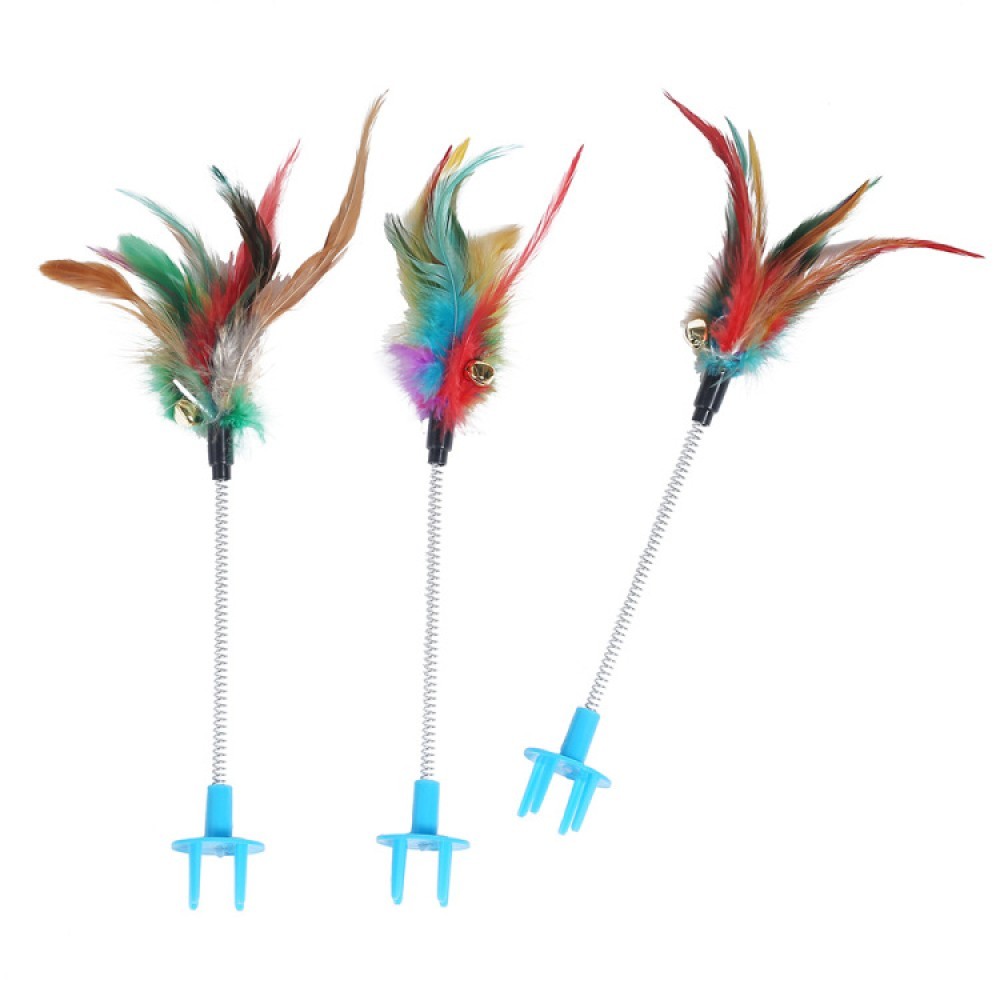 ของเล่นแมวและสุนัข อุปกรณ์สัตว์เลี้ยง ของเล่นแมว Yjh 1 เมาส์ขนนกสีเทา ร้านค้า bltkglobal07 TH ✨octob