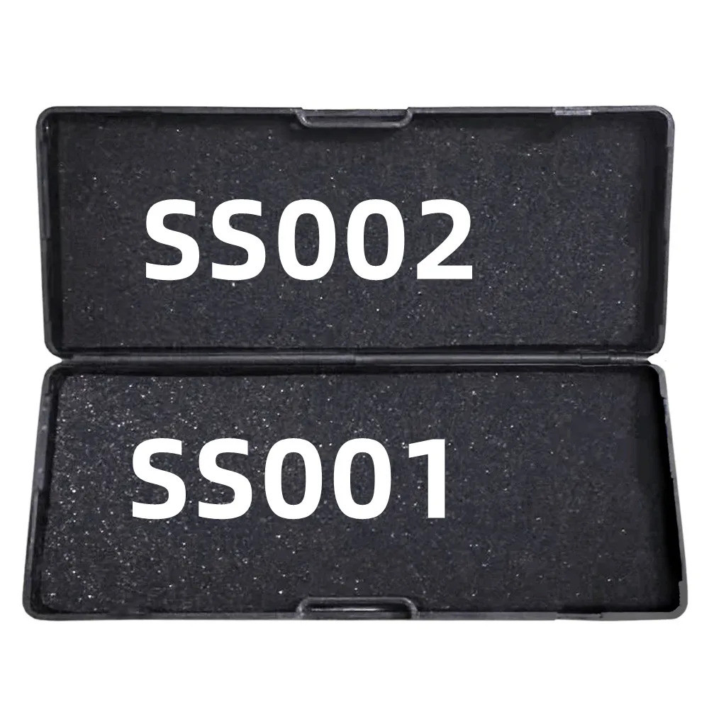 Lishi 2 in 1 เครื่องมือ SS002 Lishi ถอดรหัสสําหรับประตูพลเรือนล็อค SS001 เปิดเครื่องมือ SC1 SC4 KW1 