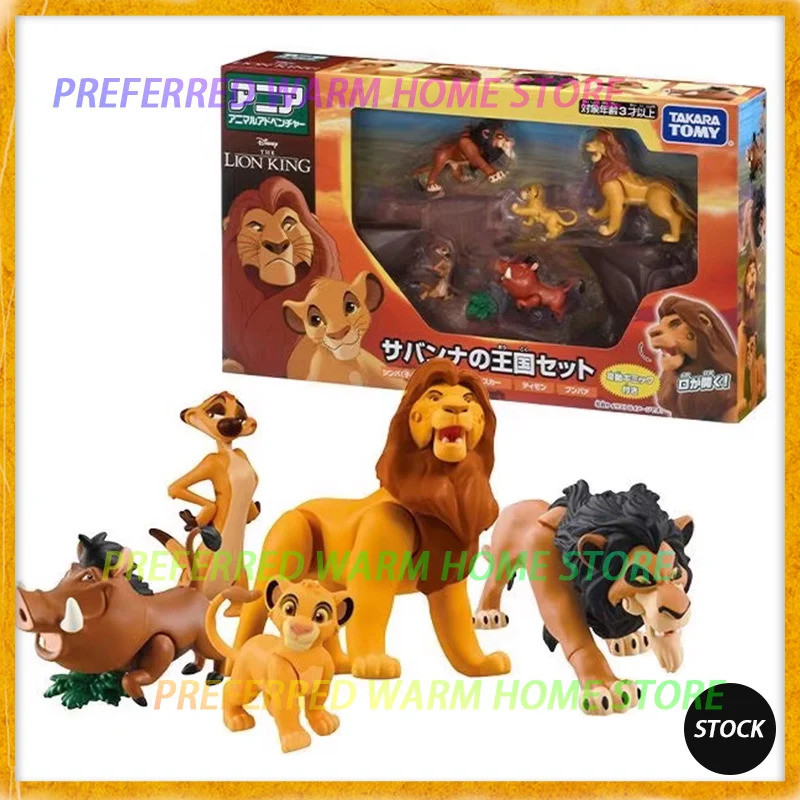 ในสต็อก Originate TAKARA TOMY The Lion King Simba Mufasa Scar PUMBAA TIMON เคลื่อนย้ายได้ของเล่น ANI