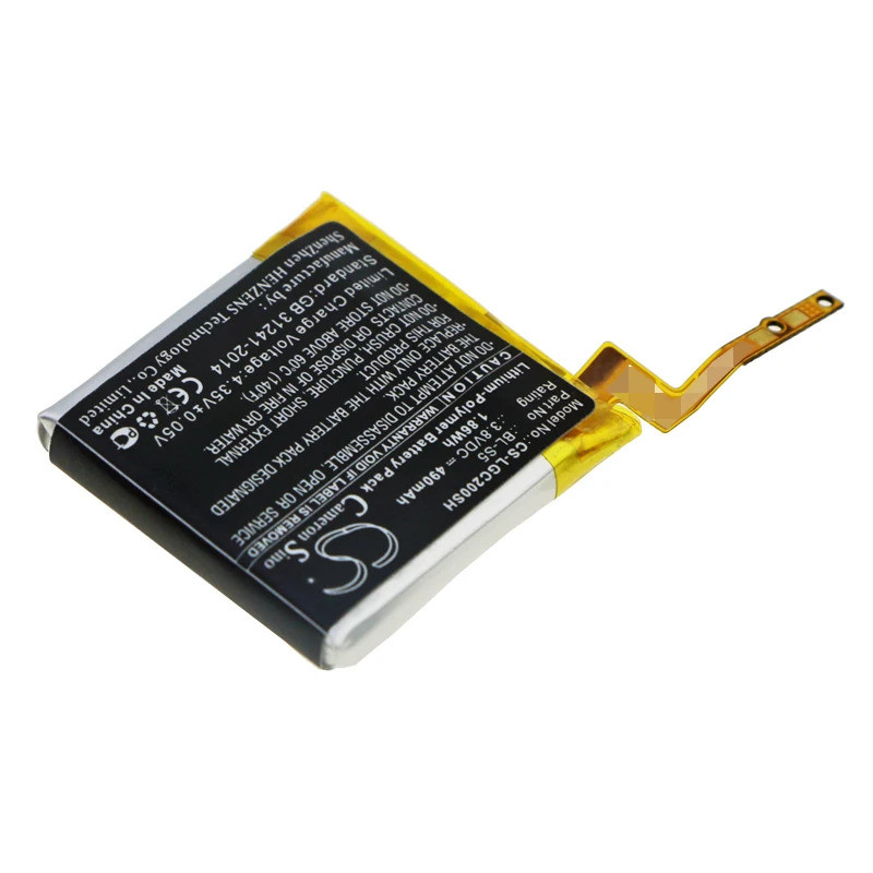 3.8V 490mAh แบตเตอรี่สมาร์ทวอทช์ BL-S5 สําหรับ LG GizmoGadget VC200, 3.85V 570mAh BL-S6 สําหรับนาฬิก