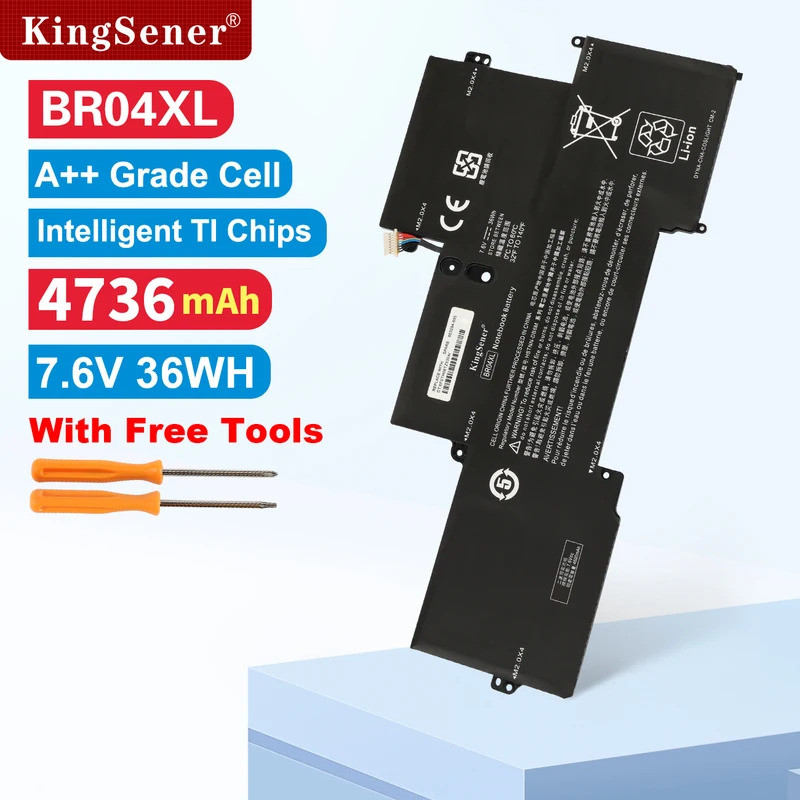 KingSener BR04XL แบตเตอรี่แล็ปท็อปสําหรับ HP EliteBook 1020 1040 G1 G2 Series HSTNN-DB6M 760605005 H