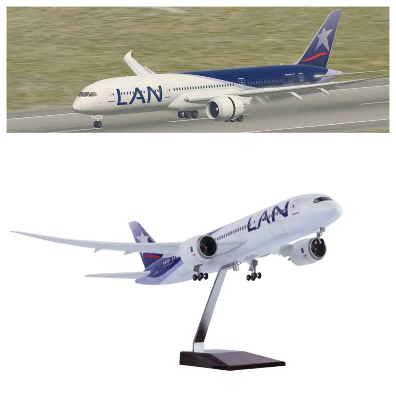 FW 47 ซม.เครื่องบินรุ่น B787 Chile Lan Airlines 787 Dreamliner เรซิ่น Die-Cast ของเล่นเด็กเครื่องบิน