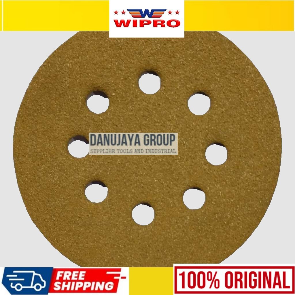 MESIN Velcro กระดาษทรายกลม CA-331 5 "นิ้ว (รู) m125x8 Velcro กระดาษทรายแผ่นขัด Orbital เครื่องกระดาษ