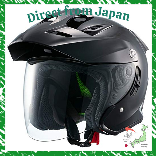 Direct From Japan MARUSHIN Motorcycle Helmet Sport Jet TE-1 Black M Size (57-58cm) MSJ1 1001314