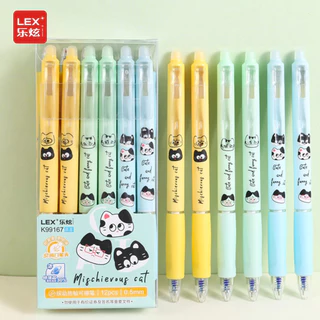 ปากกาลบได้แบบกด ลายมาใหม่ ขนาดหัว0.5mmลายการ์ตูนเขียนลื่นลบง่าย เปลี่ยนไส้ได้ 1 กล่อง 12แท่งพร้อมส่ง